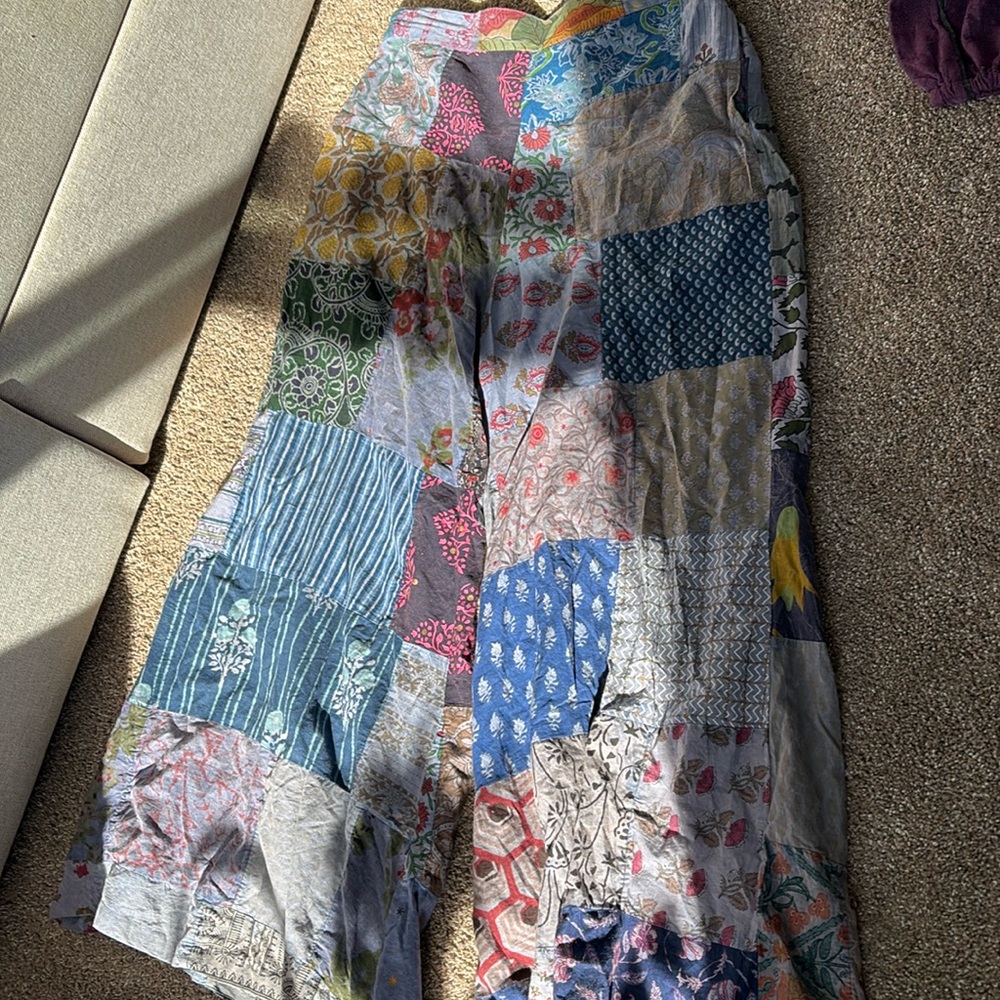 patchwork hippie pants